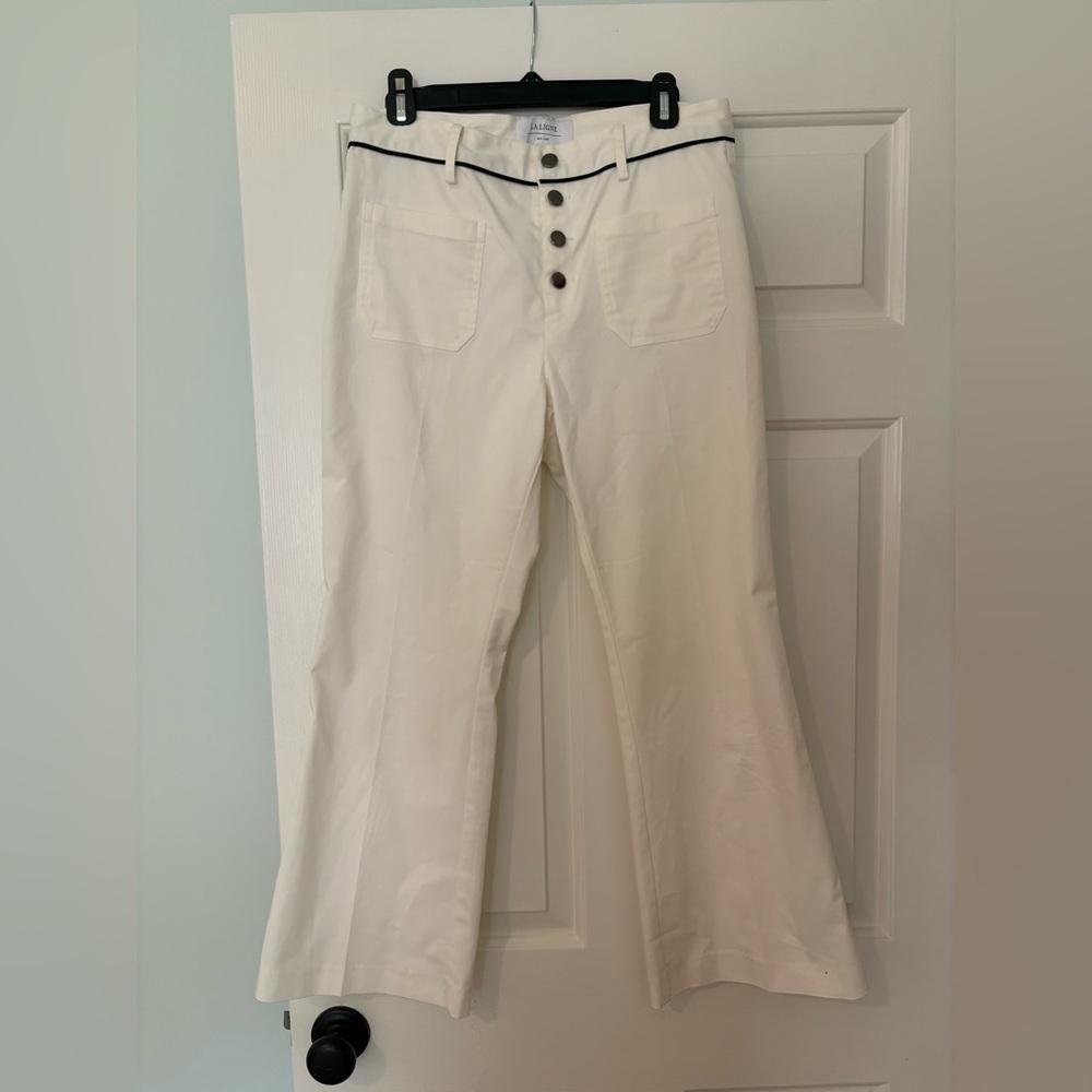 La Ligne White Cropped Pants